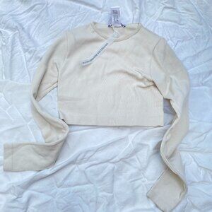 Zara Limitless Contour Collection Ribbed Crop Top (XS-S)